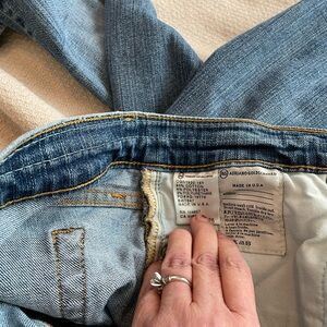 AG Adriano Goldschmied Blue Cropped Jeans